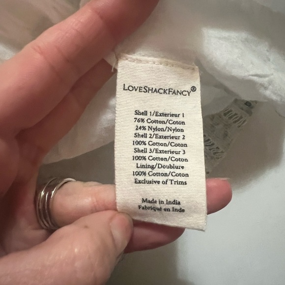 Loveshackfancy Stassie Dress White Garden Stream Size 2 - Picture 11 of 11